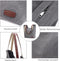 Vintage Canvas Handtas voor Dames - Ruime en Stijlvolle Schoudertas in Grijs