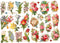 Vintage Plaatjes - Lente Bloemen - Poëzie Album Plaatjes - Knipplaatjes - Scrapbook - Kaarten Maken - Klassieke Motieven - 16,5x23,5 cm - Creotime - 2 vellen