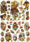 Vintage Plaatjes - Violen - Poëzie Album Plaatjes - Knipplaatjes - Scrapbook - Kaarten Maken - Klassieke Motieven - 16,5x23,5 cm - Creotime - 2 vellen