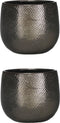 Mica Decorations Gabriel Bloempot - H16 x Ø18 cm - Keramiek - Brons