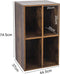 Vinyl lp platen kast - opbergen lp platen - platenspeler meubel - bruin