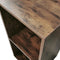 Vinyl lp platen opbergkast - opbergen lp vinyl platen - boekenkast - 2 vakken - walnoot