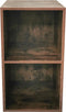 Vinyl lp platen opbergkast - opbergen lp vinyl platen - boekenkast - 2 vakken - walnoot