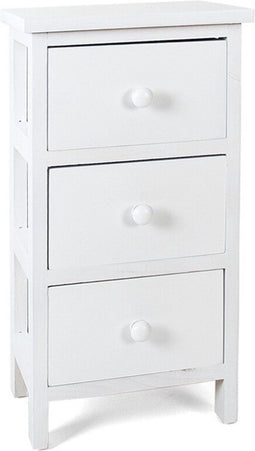 LADEKAST KLEIN - 3 LADEN WIT - Kasthoogte 49 cm