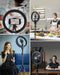 Viozon - Ringlamp - Selfie Ringlamp - 12 Inch - Uitschuifbaar Statief