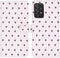 iMoshion Hoesje Geschikt voor Samsung Galaxy A72 Hoesje Met Pasjeshouder - iMoshion Design Softcase Bookcase - Wit / Zwart / Hearts Allover White