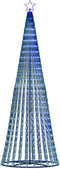 vidaXL - LED-kerstboom - 475 - LEDs - 247 - cm - blauw