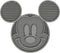 Voerbak voor honden Mickey Mouse Grijs Siliconen 28 x 15 x 1,5