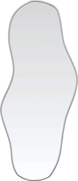 vidaXL - Wandspiegel - 80x35 - cm - zilverkleurig