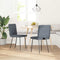 vidaXL - Eetkamerstoelen - 2 - st - fluweel - donkergrijs