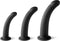 Virgite - Dildo Set Voor Universeel Strap-on Harnas - Zwart