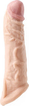 Virgite - Penis sleeve die echt aanvoelt - Met Opening Voor de Balzak - 19.8 cm - Lichte Huidskleur