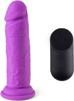 Virgite - Realistische Vibrerende Dildo Met Afstandsbediening R11 - Paars