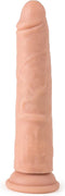 Virgite roterende vibrerende dildo van 19 cm met afstandsbediening - beige