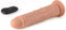 Virgite roterende vibrerende dildo van 19 cm met afstandsbediening - beige