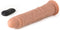 Virgite roterende vibrerende dildo van 21 cm met afstandsbediening - beige