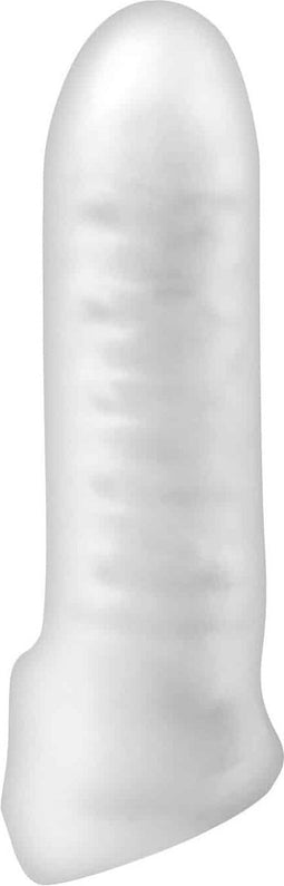 Virgite S10 - Penissleeve - 17.8cm - Wit Transparant