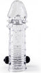 Virgite S11 Realistische Penis Sleeve met Vibratie 15 cm- transparant