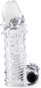 Virgite S11 Realistische Penis Sleeve met Vibratie 15 cm- transparant