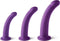 Virgite Strap-on Harnas met dildo set - paars - maat S/M/L