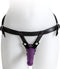Virgite Strap-on Harnas met paarse dildo - maat M