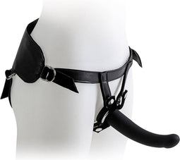 Virgite Strap-on Harnas met zwarte dildo - maat L