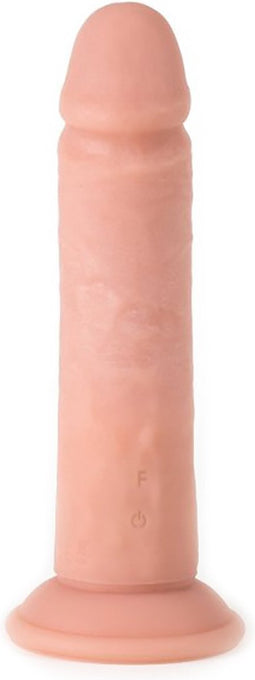 Virgite - Vibrerende Dildo Met Afstandsbediening 21 x 6 cm - Lichte Huidskleur