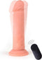 Virgite - Vibrerende Dildo Met Afstandsbediening 21 x 6 cm - Lichte Huidskleur