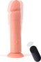 Virgite - Vibrerende Dildo Met Afstandsbediening 26.5 x 8 cm - Lichte Huidskleur