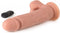 Virgite vibrerende dildo van 21 cm met ballen en remote control - beige