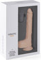 Virgite Vibrerende en Stotende Dildo met Remote R14 - lichte Beige