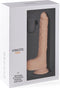 Virgite Vibrerende en Stotende Dildo met Remote R14 - lichte Beige