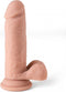 Virgite Vibrerende Realistische Dildo met afstandsbediening R12 - blanke beige
