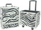 Visagie make up koffer cosmetica kappers trolley beauty case 4 in 1 Zebra motief