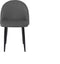 VISALIA - Eetkamerstoel set van 2 - Grijs - Fluweel