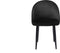 VISALIA - Eetkamerstoel - Zwart - Fluweel