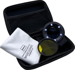 Visible Dust - Quasar Plus Sensor Loupe 7x - Amber filter - lithium batteries - Foam coated hard case - Bonus microfiber cleaner