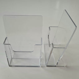 Visitekaarhouder staand portrait/vertika - 70 stuks