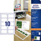 VISITEKAART AVERY C32011-25 85X54MM 200GR 250STUKS