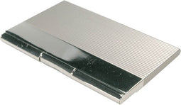 Visitekaartenhouder metaal/chroom | 50 stuks