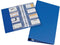 Visitekaartmap 120 kaartjes 105x65mm Rillstab Blauw