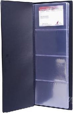 Visitekaartmapje kangaro basic voor 96 kaartjes zwart