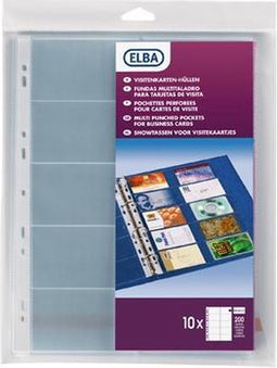 Visitekaartshowtas Oxford A4 PP 80µ pak 10