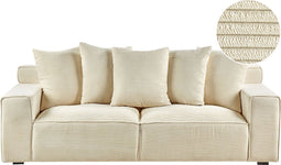 VISKAN - Driezitsbank - Beige - Corduroy