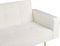 VISNES - Slaapbank 3-zits - Wit - Fluweel
