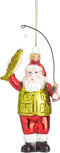 Vissende kerstman kerstbal - Sass & Belle
