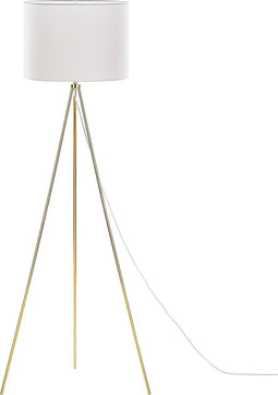 VISTULA - Staande lamp - Wit/Goud - Metaal