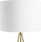 VISTULA - Staande lamp - Wit/Goud - Metaal