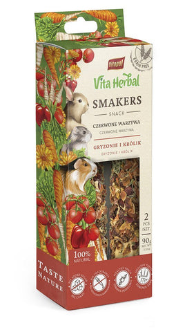 VITA HERBAL Smakers red vegetables - treat for rodents and rabbits - 2 pcs.