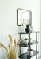 Vita Shelf - Ovale plank met zwart frame en 4 zwarte planken